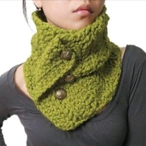 JOODITO lambswool handknit scarf neck wrap snood